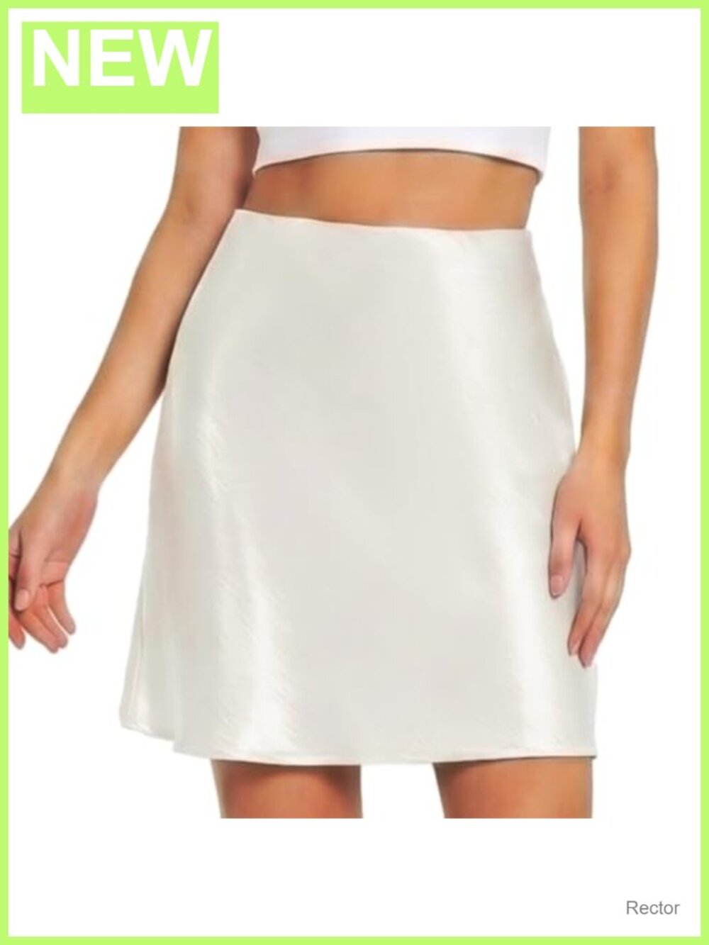 Satin Mini Skirt High Waist A-Line Short Skirt Silk Night Out Party